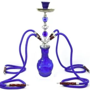 Waterpijp met 4 Slangen Blauw